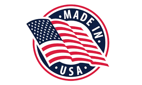 LipoBliss made in USA badge, guaranteeing product authenticity and quality